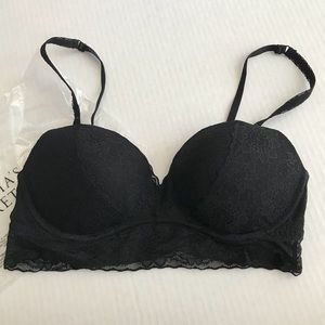 NWOT Black Lace Victoria’s Secret PINK Lace Bra